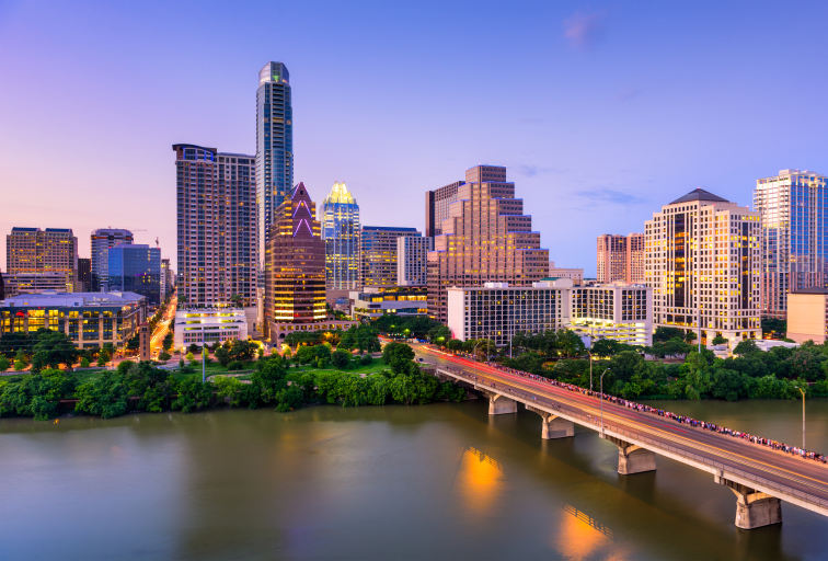 Austin, Texas skyline daytime